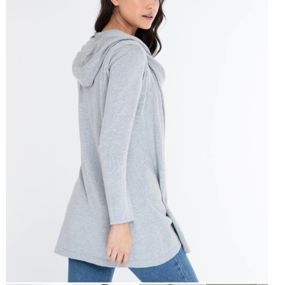 Alashan flying away cashmere cotton blend cardigan hooded women’s size S